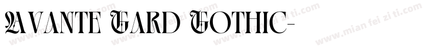 Avante Gard Gothic字体转换